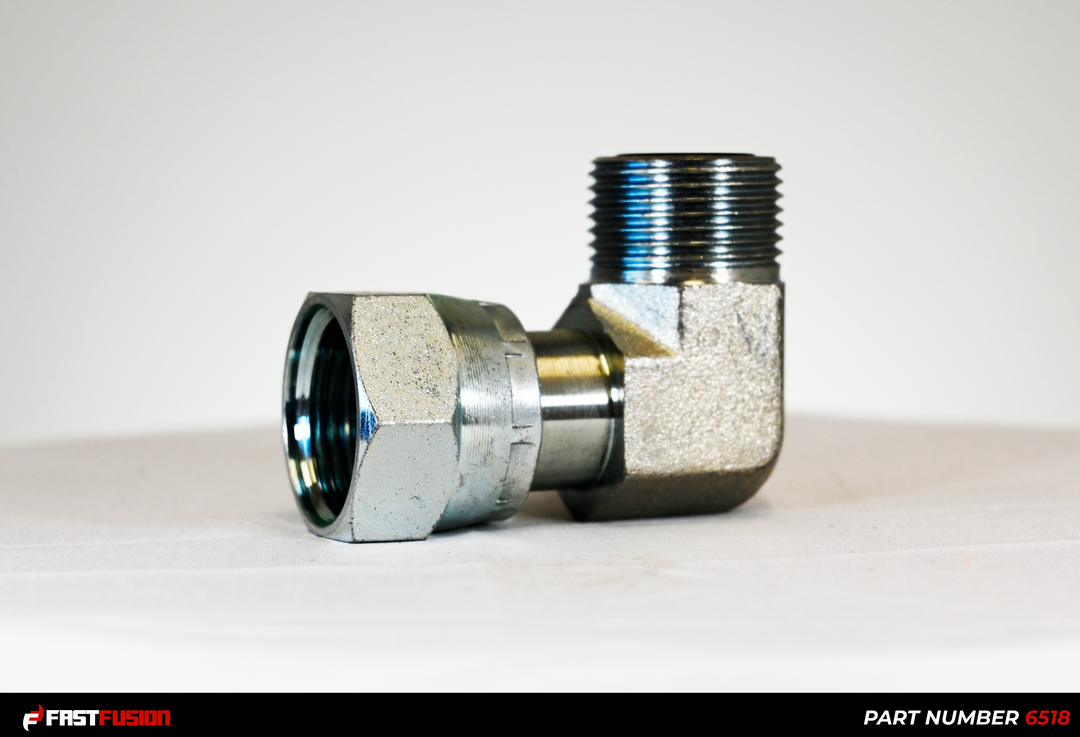 Elbow, 90 degree, 12 ORS X 12 ORS Swivel
