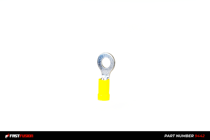 Terminal, 1/4 Ring, Insulated, Yellow