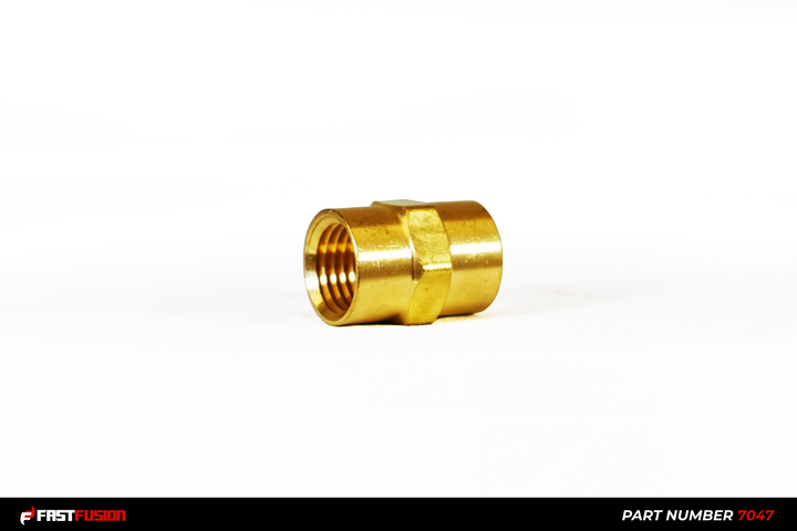 Coupling, Pipe, Brass, 1/4"